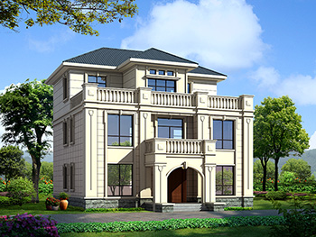 最新款歐式風(fēng)格三層別墅圖紙大全 造價30萬