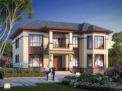 農(nóng)村二層中式別墅圖片大全 新款造價45萬