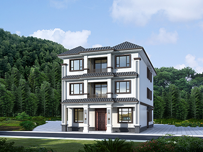 三層樓房設(shè)計(jì)圖農(nóng)村 自建別墅帶大廳